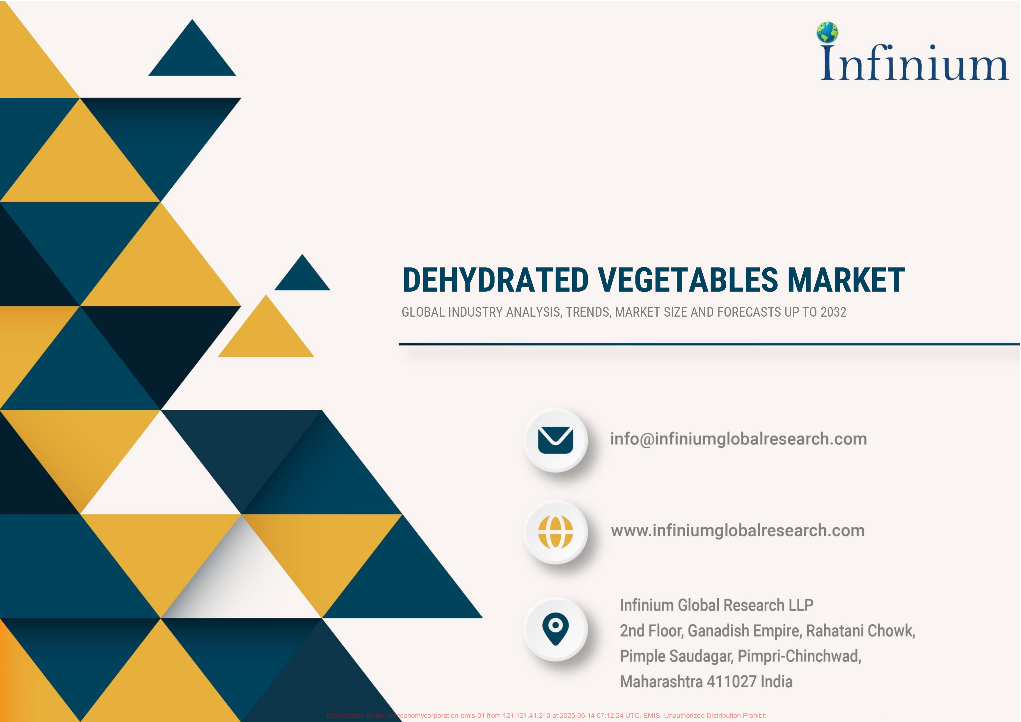 Dehydrated Vegetables Market